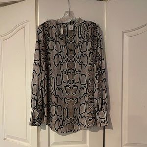 Cabi snake print blouse